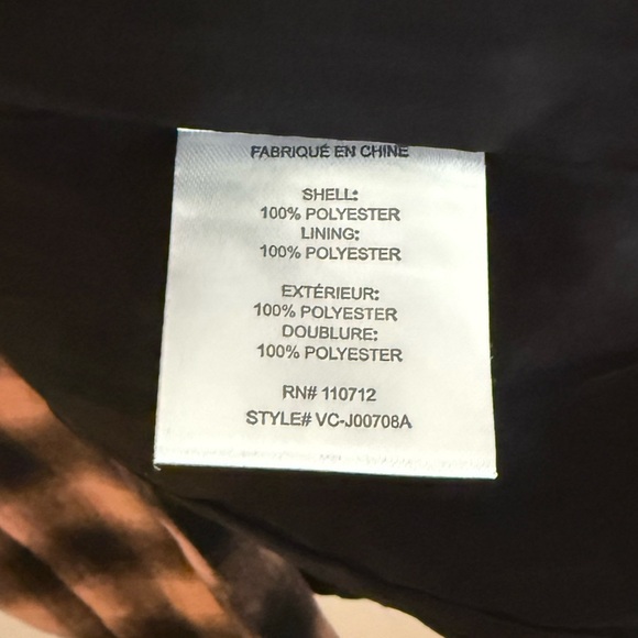 Anthropologie Belle Plaid Coat by Vigoss Checkered  Black & Pink Single Breasted - Picture 8 of 12